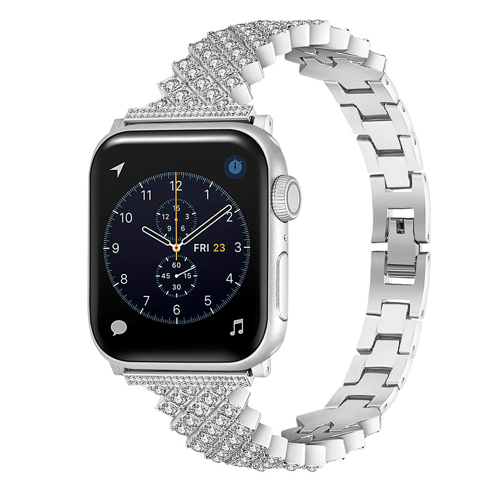 Luxury Crystal Link Band for Apple Watch – Elegant Jewelry Bracelet Strap