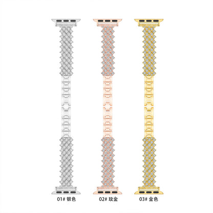 Luxury Crystal Link Band for Apple Watch – Elegant Jewelry Bracelet Strap