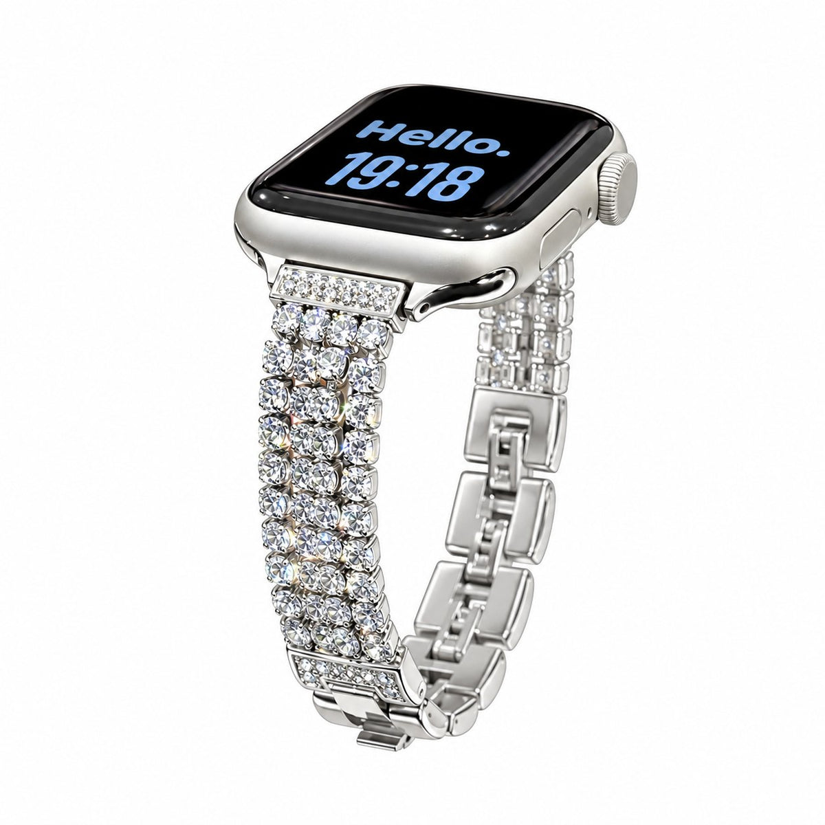 Luxury Crystal Pave Metal Bracelet Band for Apple Watch