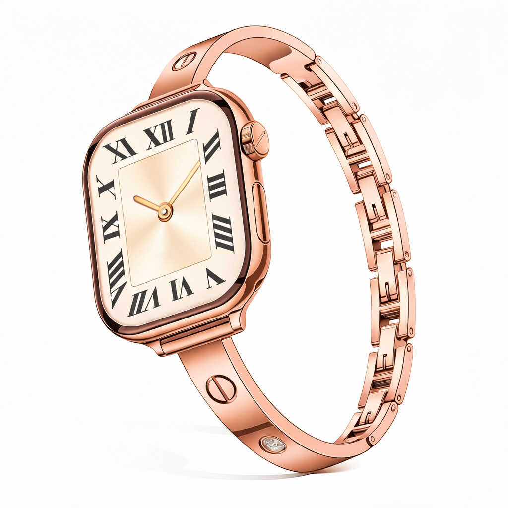 Luxury Steel Bangle Band for Apple Watch Elegant Bracelet Design