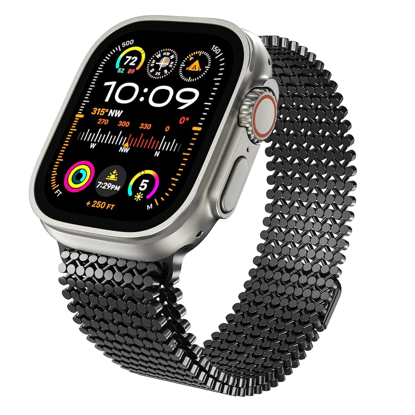 Magnetic Chain-Link Stainless Steel Band for Apple Watch