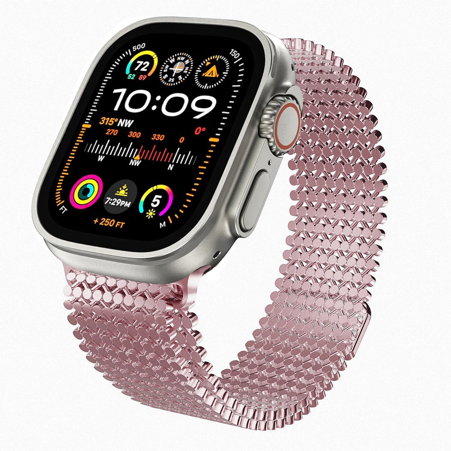 Magnetic Chain-Link Stainless Steel Band for Apple Watch