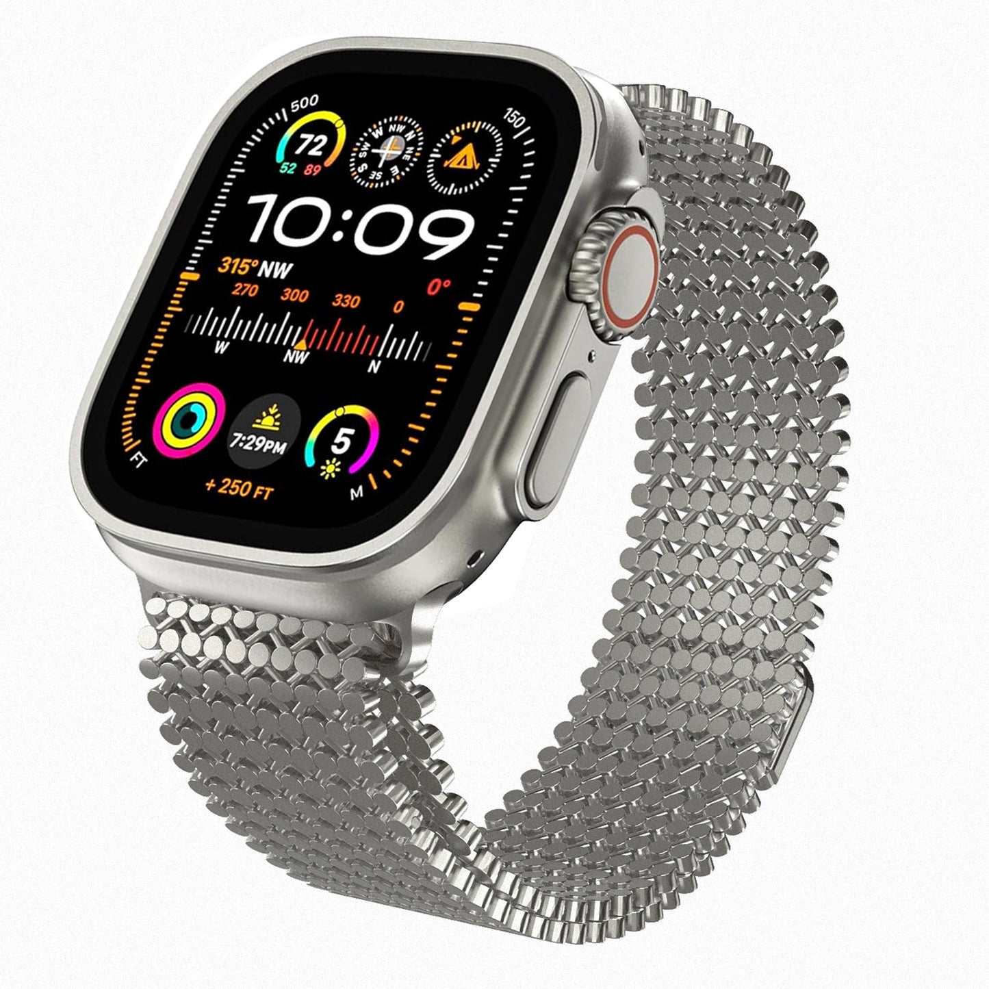 Magnetic Chain-Link Stainless Steel Band for Apple Watch