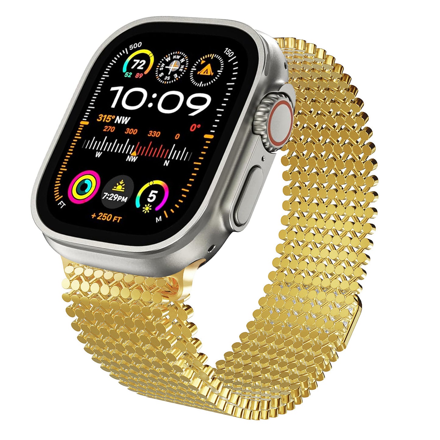 Magnetic Chain-Link Stainless Steel Band for Apple Watch