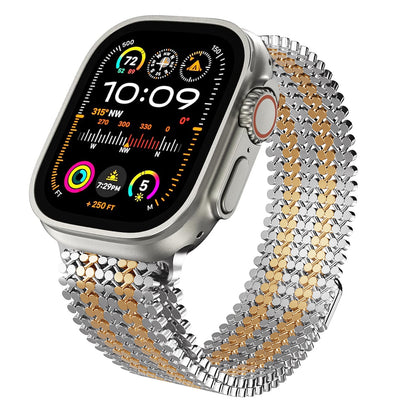 Magnetic Chain-Link Stainless Steel Band for Apple Watch