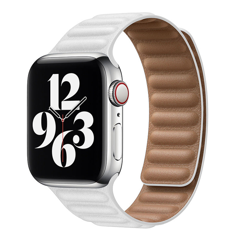 Magnetic Leather Link Band