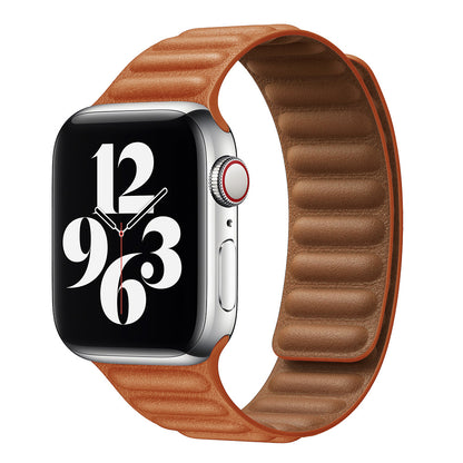 Magnetic Leather Link Band
