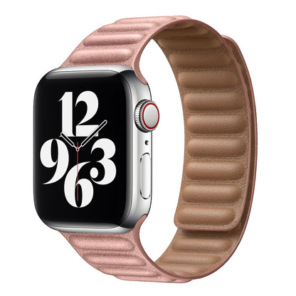 Magnetic Leather Link Band