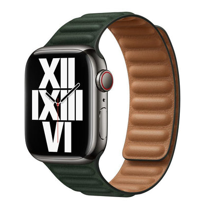 Magnetic Leather Link Band
