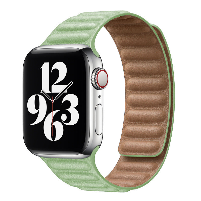 Magnetic Leather Link Band