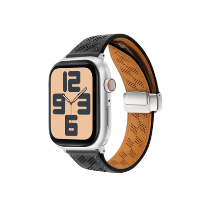 Magnetic Perforated Leather Band for Apple Watch