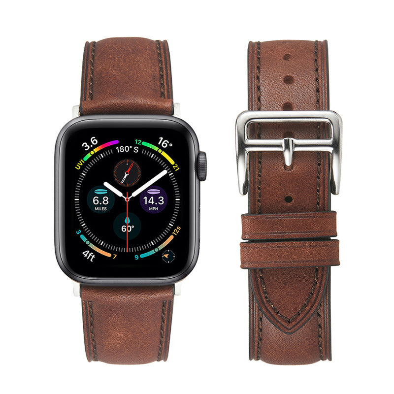 Matte Leather Band for Apple Watch Soft Strap