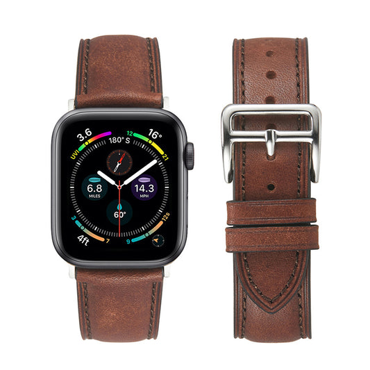 Matte Leather Band for Apple Watch Soft Strap