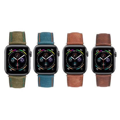 Matte Leather Band for Apple Watch Soft Strap