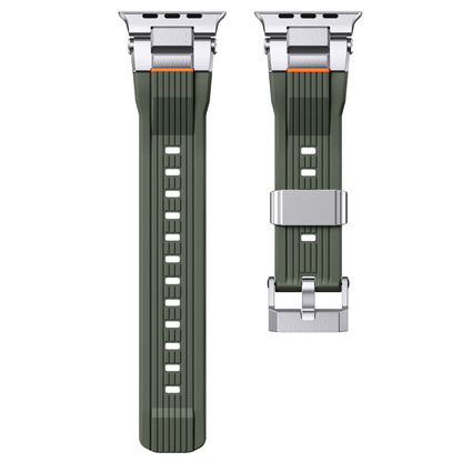 Mecha Armor TPU Band for Apple Watch Industrial Metal Style.