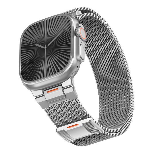 Mechanical Style Magnetic Milanese Band for Apple Watch