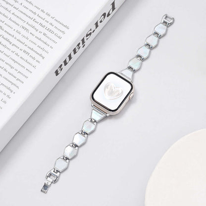 Mother of Pearl Chain Band for Apple Watch.