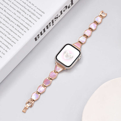 Mother of Pearl Chain Band for Apple Watch.