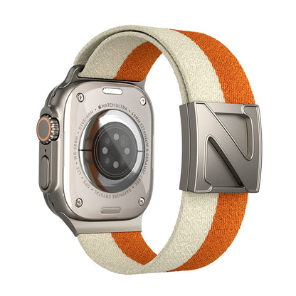 Nylon Braided Magnetic Z Buckle Band for Apple Watch
