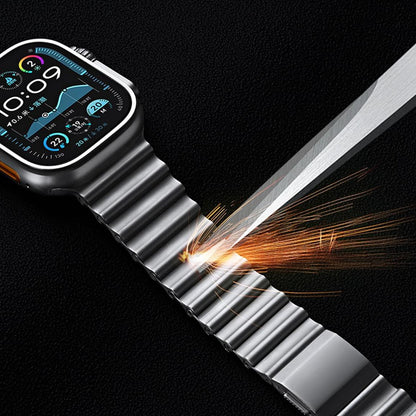 Ocean-Wave Metal Magnetic Link Band for Apple Watch