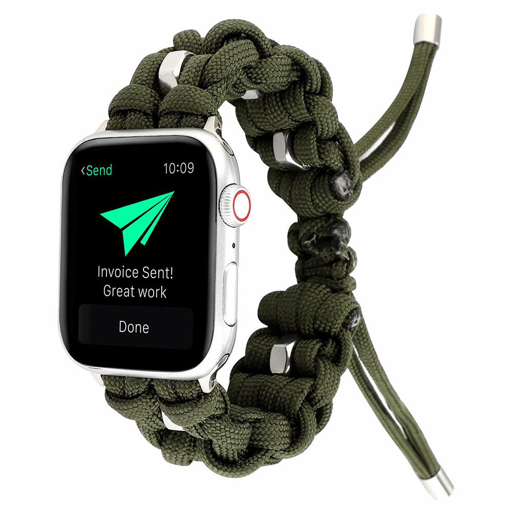 Paracord Survival Band for Apple Watch Adventure Strap.