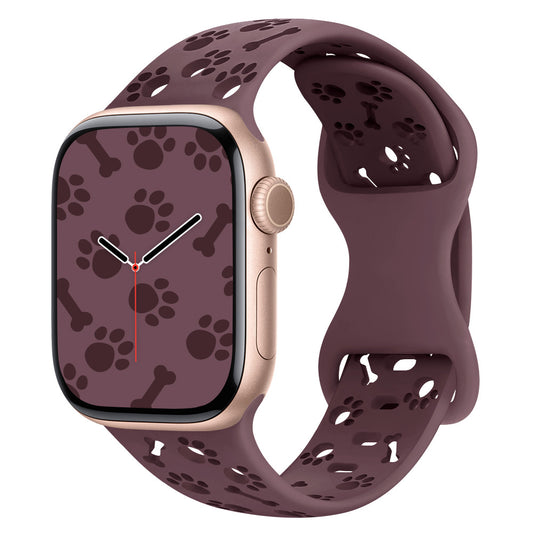 Paw & Bone Cutout Silicone Band for Apple Watch
