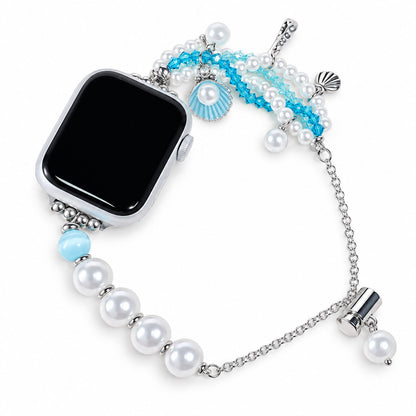 Pearl Beaded Charm Bracelet Band for Apple Watch