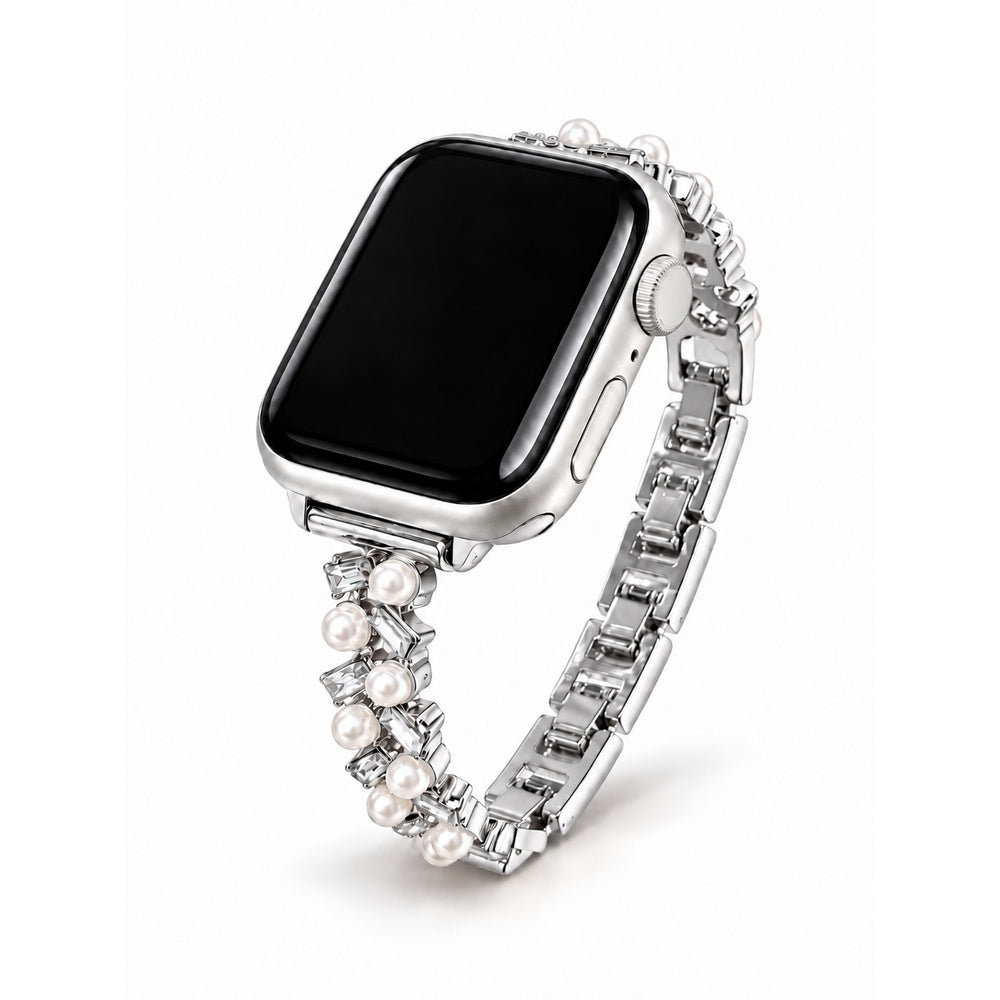 Pearl Cascade Crystal Bracelet Band for Apple Watch