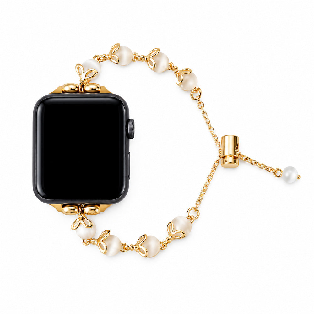 Petal Charm Beaded Bracelet Band for Apple Watch
