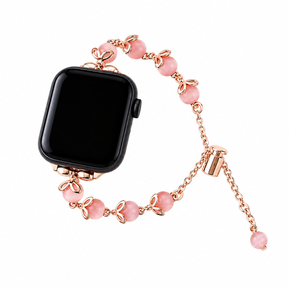 Petal Charm Beaded Bracelet Band for Apple Watch