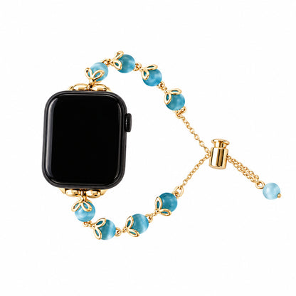 Petal Charm Beaded Bracelet Band for Apple Watch