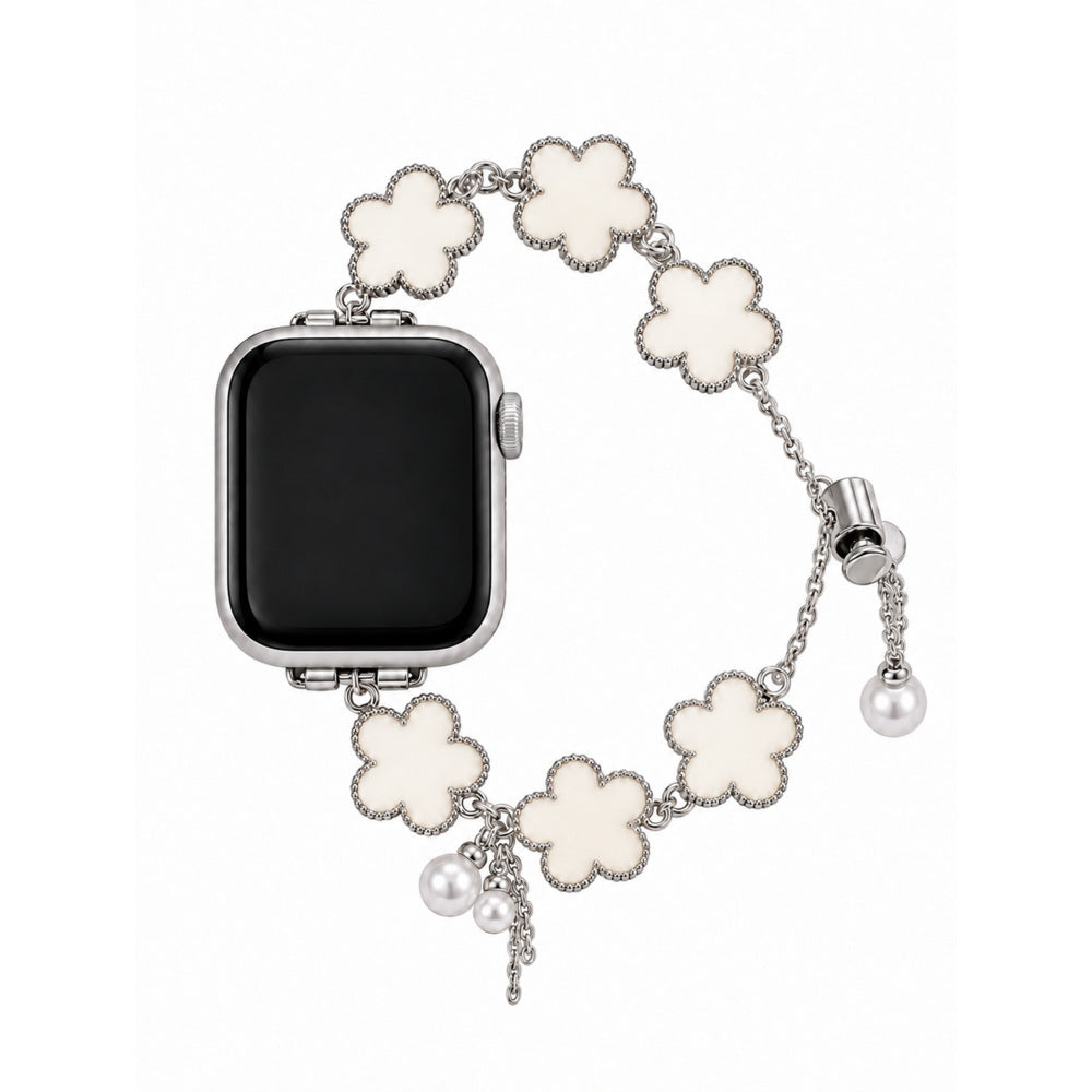 Petal Pearl Charm Bracelet Band for Apple Watch
