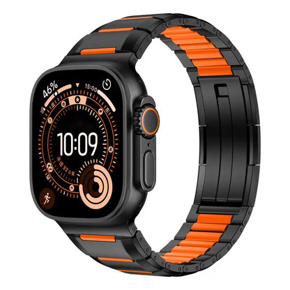 Premium Rubber Steel Band for Apple Watch