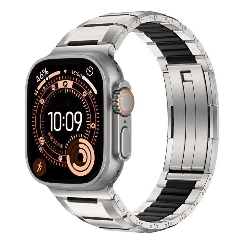 Premium Rubber Steel Band for Apple Watch