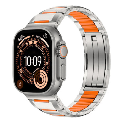 Premium Rubber Steel Band for Apple Watch