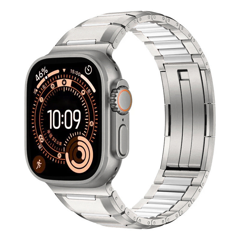 Premium Rubber Steel Band for Apple Watch