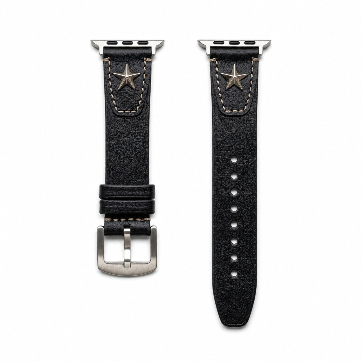 Punk Star Rivet Genuine Leather Band for Apple Watch