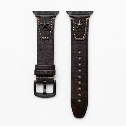 Punk Star Rivet Genuine Leather Band for Apple Watch