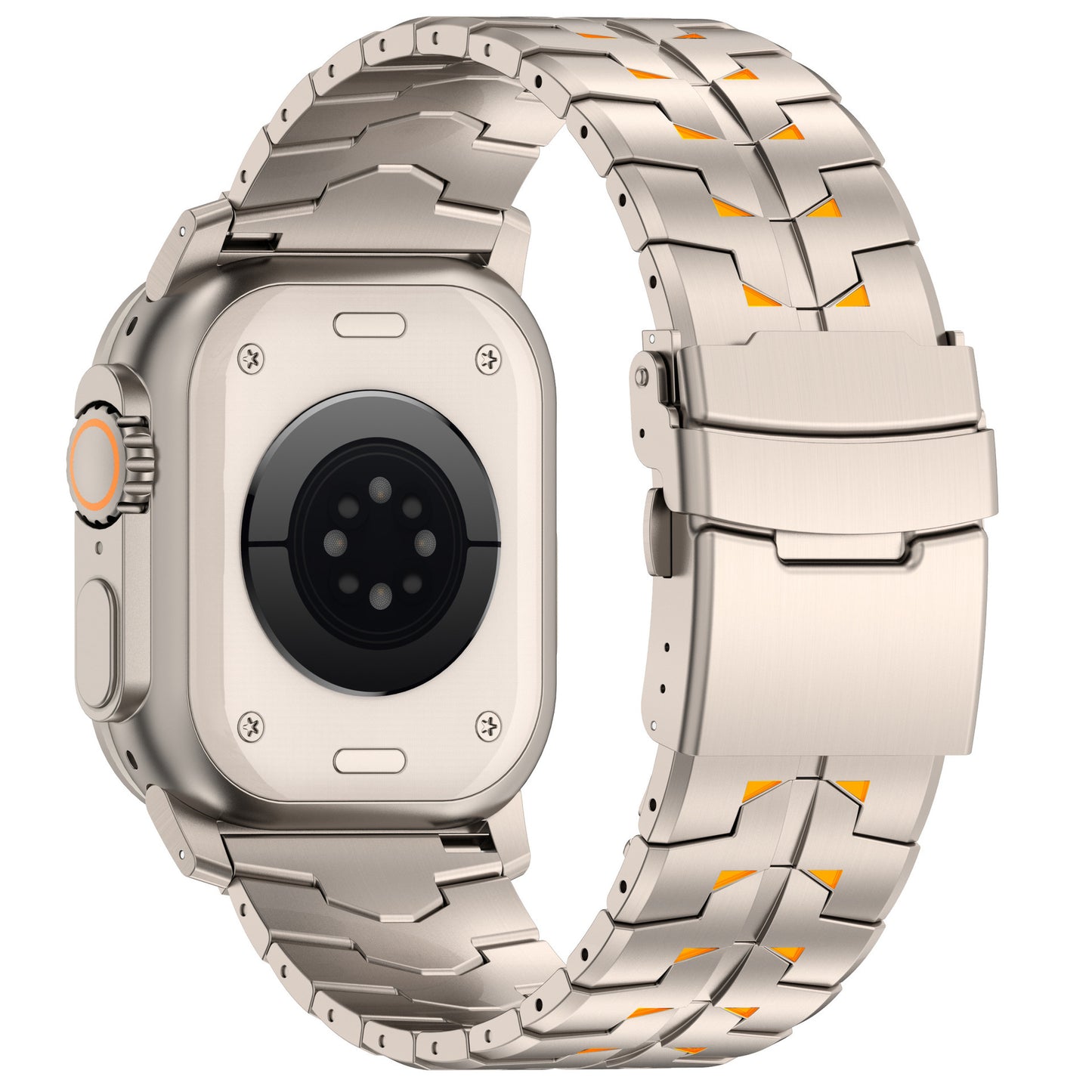 Pure Titanium Safety Clasp Band for Apple Watch – 26mm Wide