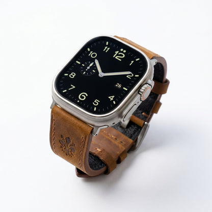 Retro Heritage Crazy Horse Leather Band for Apple Watch