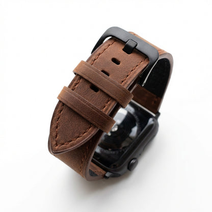 Retro Heritage Crazy Horse Leather Band for Apple Watch