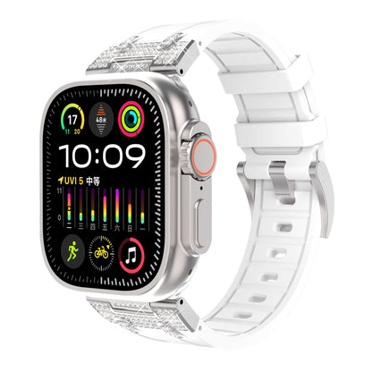 Rhinestone Armor Silicone Band for Apple Watch Sport Strap