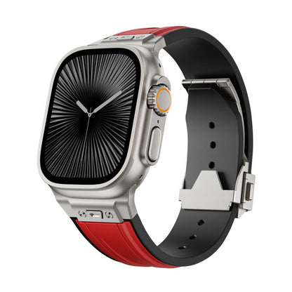 Rugged Elastic Silicone Band for Apple Watch Adventure Sport Style