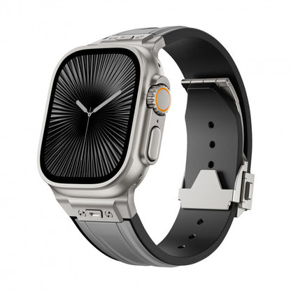 Rugged Elastic Silicone Band for Apple Watch Adventure Sport Style