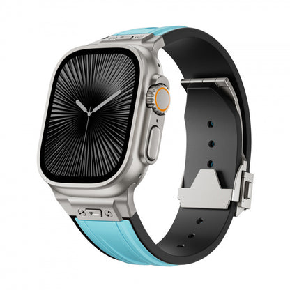 Rugged Elastic Silicone Band for Apple Watch Adventure Sport Style