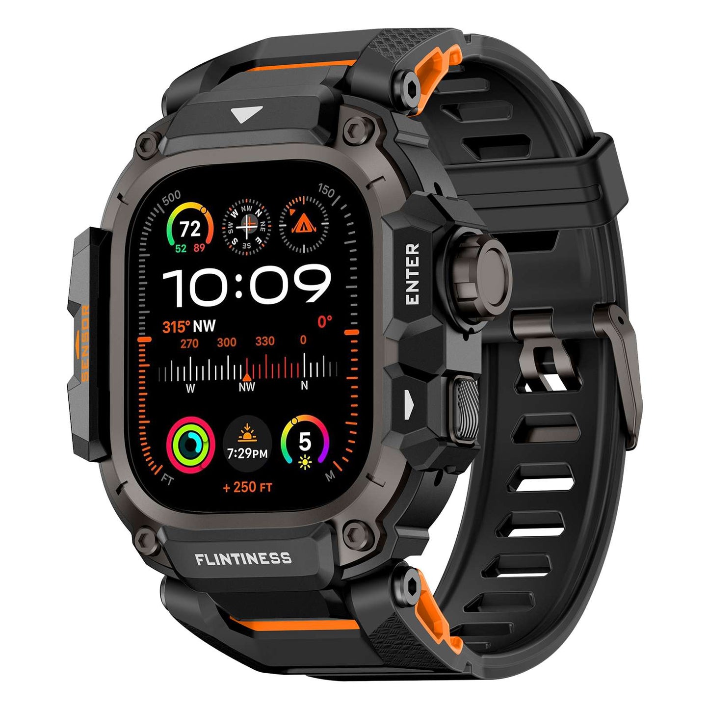 Rugged TPU Metal Band for Apple Watch