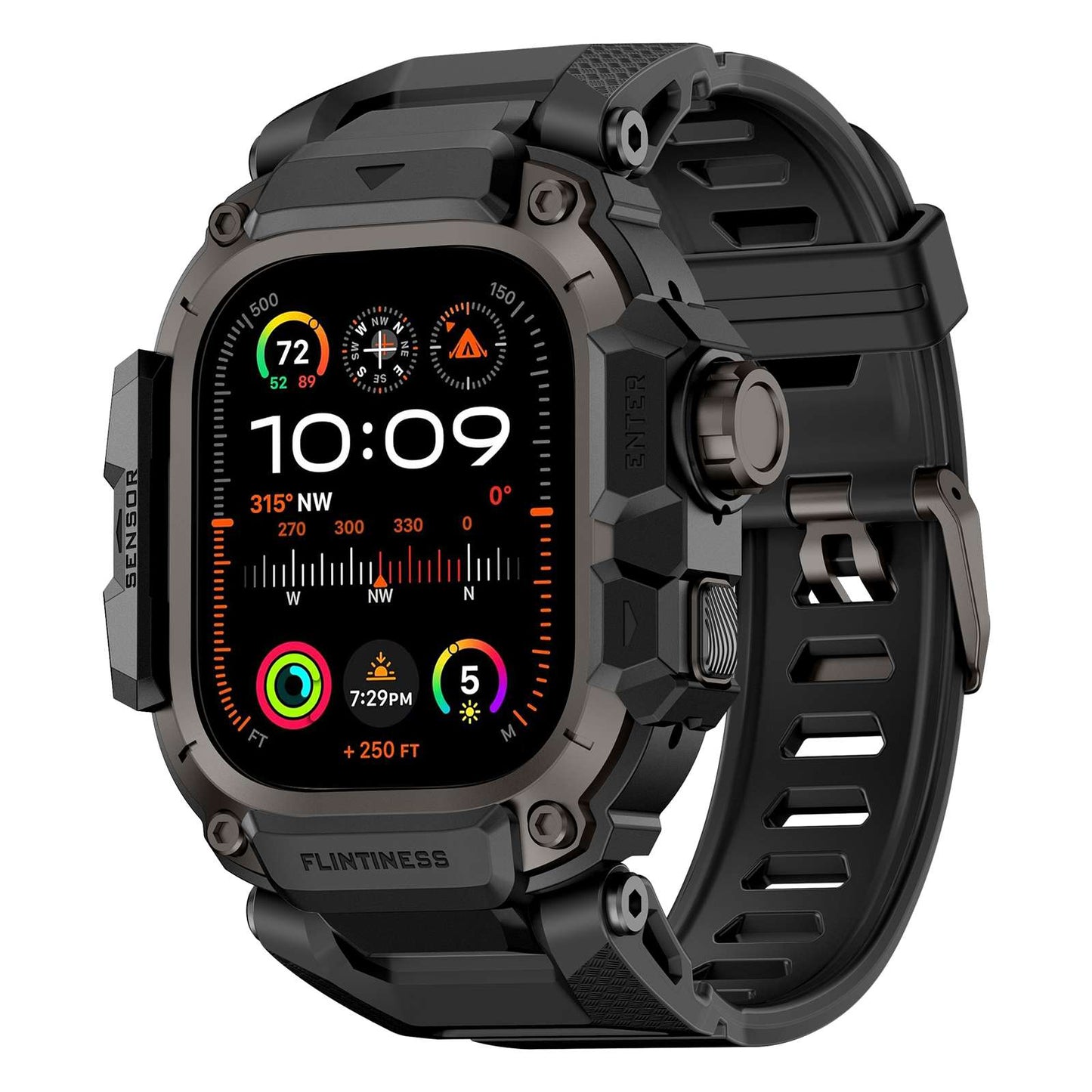 Rugged TPU Metal Band for Apple Watch