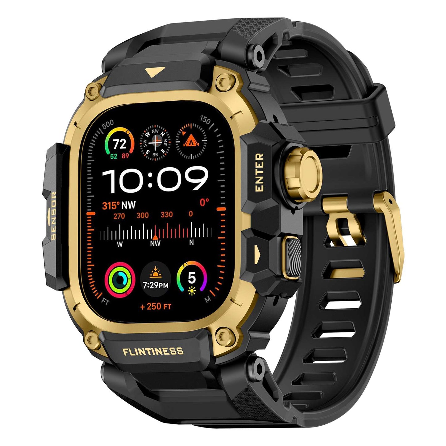 Rugged TPU Metal Band for Apple Watch