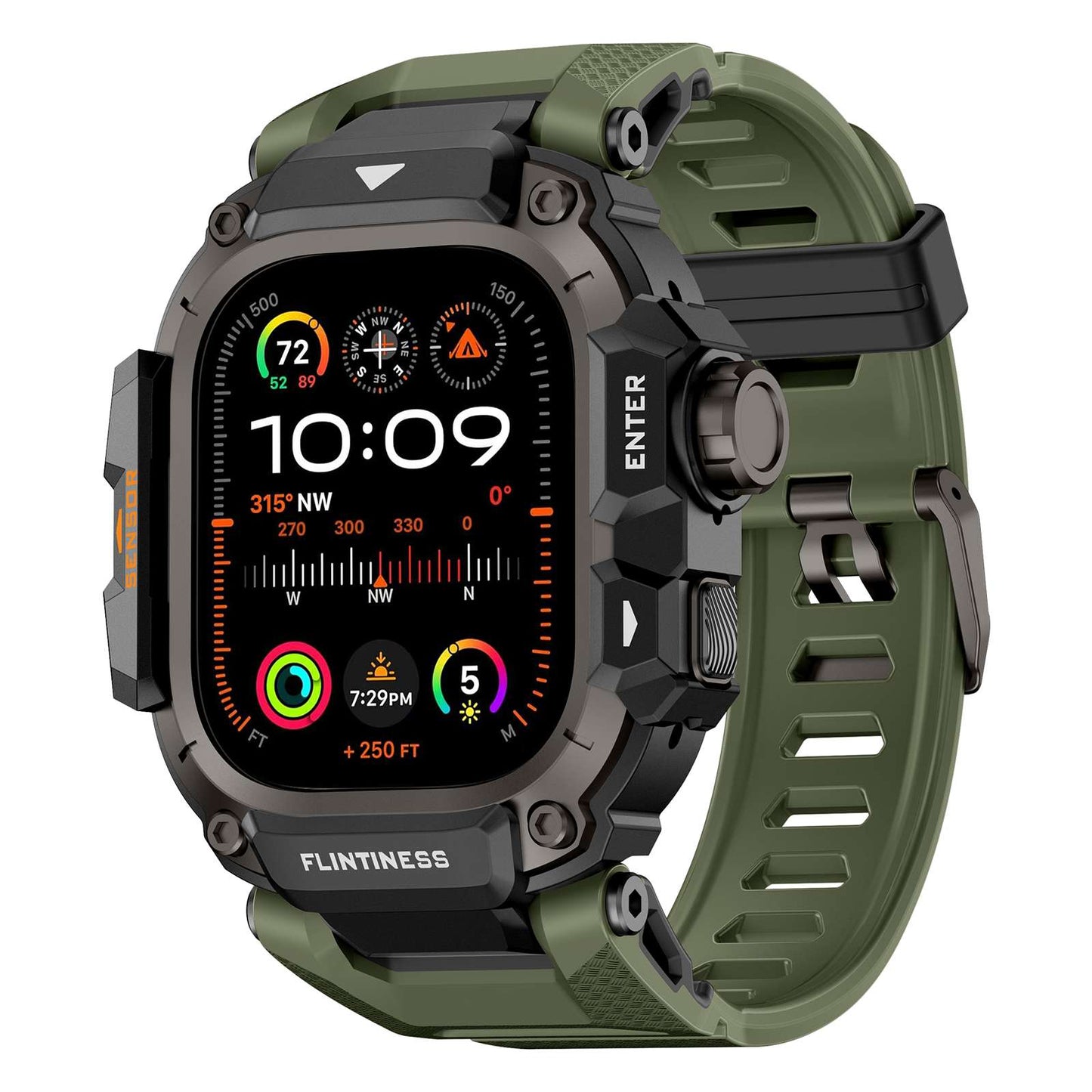 Rugged TPU Metal Band for Apple Watch