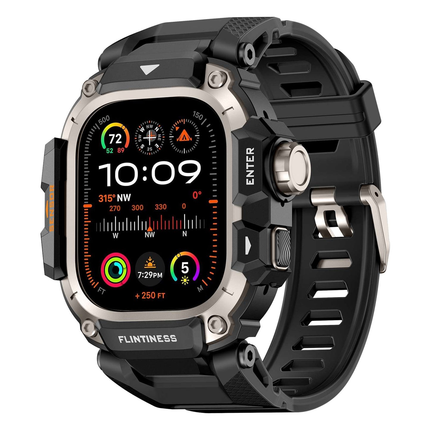 Rugged TPU Metal Band for Apple Watch